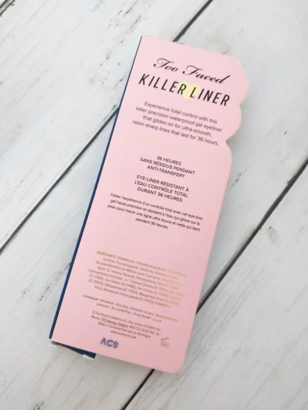 Too Faced Killer Liner 36HR Eyeliner Killer Sapphire New Waterproof Gel Pencil